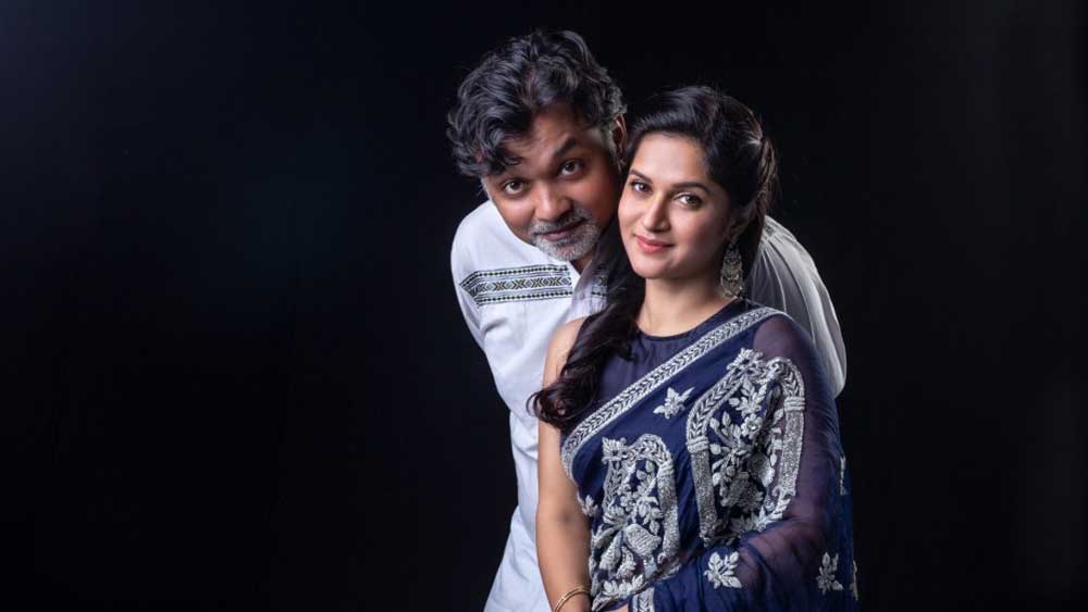 সৃজিতের সঙ্গে মিথিলা।