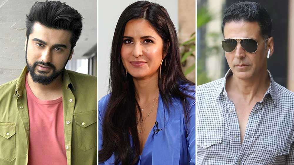 অর্জুন কপূর, ক্যাটরিনা কইফ এবং অক্ষয় কুমার। 