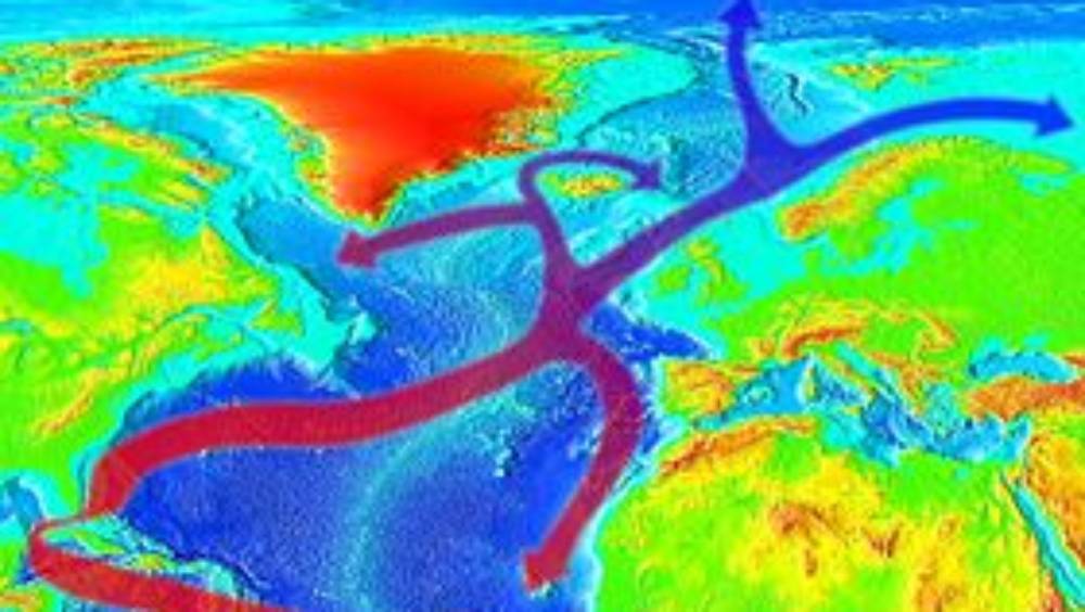 গাল্ফ স্ট্রিম। উপগ্রহ চিত্র। ছবি- নাসার সৌজন্যে।