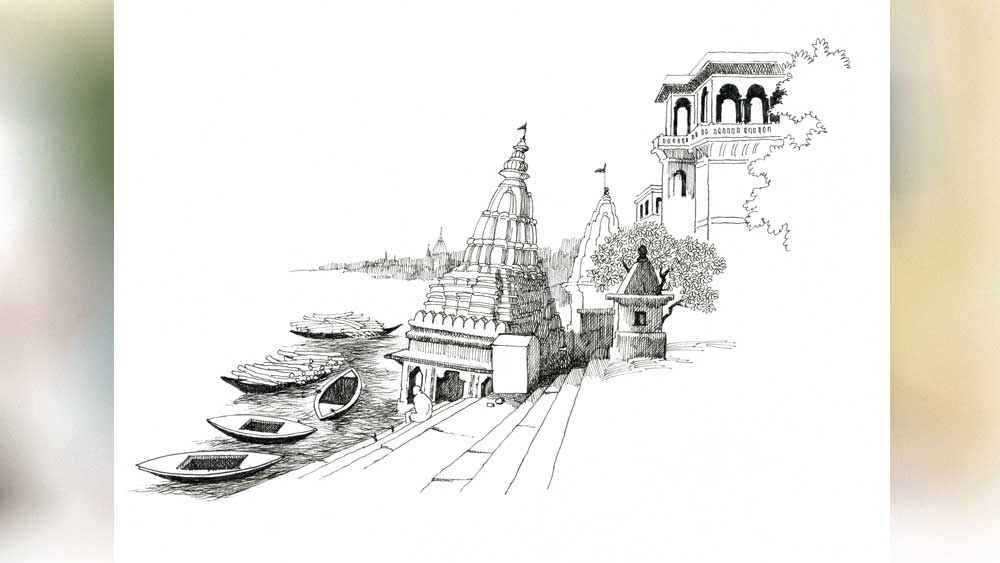 মণিকর্ণিকা: শ্মশানঘাটে রানি অহল্যাবাইয়ের তৈরি, হেলে পড়া তারকেশ্বর মন্দির।