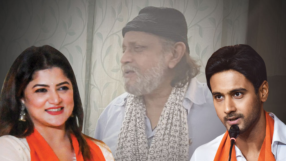 ধুতি-পাঞ্জাবিতে ব্রিগেডে ‘বাঙালিবাবু’ মিঠুন, হাজির যশ, হিরণ,  রিমঝিম-সহ তারকারা