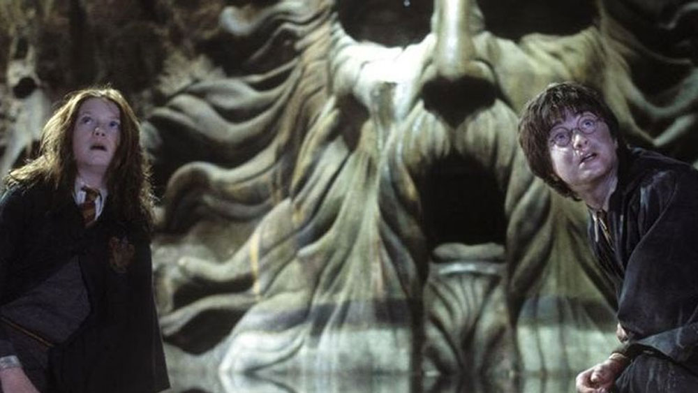 গোপন ঘরে খোঁজ পাওয়া, তার দরজা খুলে ভিতরে লুকিয়ে রাখা দানব সাপকে মুক্ত করা, দানব সাপের ভয়ে গুটিয়ে থাকা এবং সর্বোপরি সেই দানবকে নিয়ন্ত্রণে আনা, এ ভাবেই চিত্রনাট্য এগিয়ে চলে ‘হ্যারি পটার অ্যন্ড চেম্বার অব সিক্রেটস’-এর।