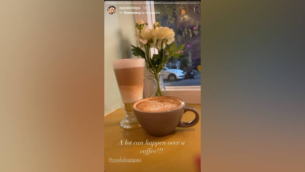 নুসরতের ইনস্টাগ্রাম স্টোরি।