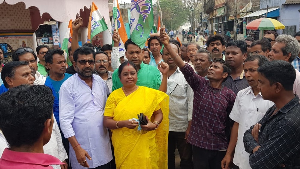 পুরুলিয়াতে বিক্ষোভ তৃণমূলের।