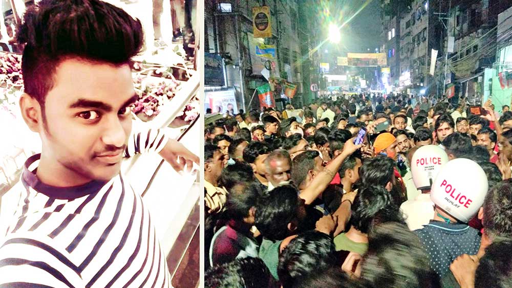 Wounded body of a young man found after 8 days  