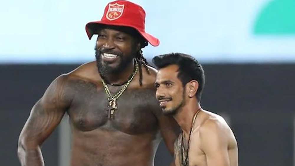 IPL 2021: Chris Gayle and Yuzvendra Chahal flex their muscles in shirtless photo after PBKS beat RCB dgtl - Reuters