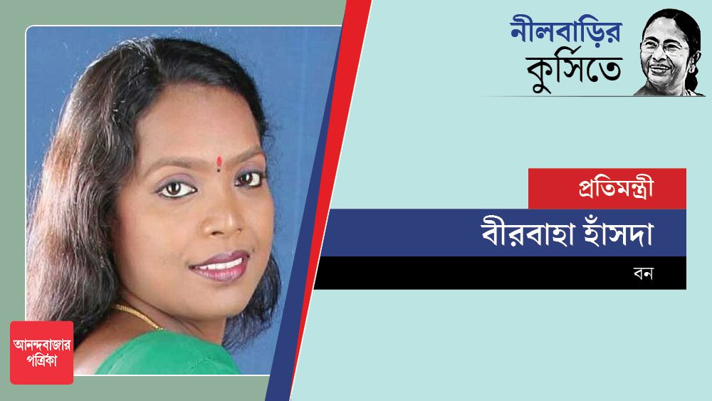 অভিনয় থেকে রাজনীতিতে পা রেখেই সটান রাজ্যের মন্ত্রিসভায় বীরবাহা হাঁসদা। ঝাড়গ্রাম থেকে জয়ী হয়েছেন তিনি। তাঁকে বন দফতরের প্রতিমন্ত্রী করা হল।