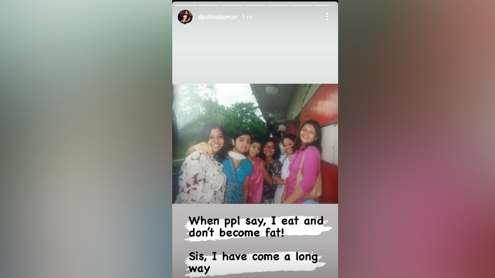 দেবলীনার ইনস্টাগ্রাম স্টো রি।