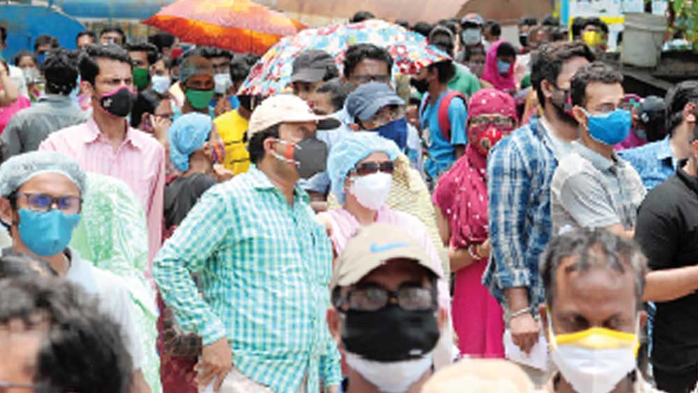 Coronavirus in West Bengal: chance of spreading of infection from queue of vaccination