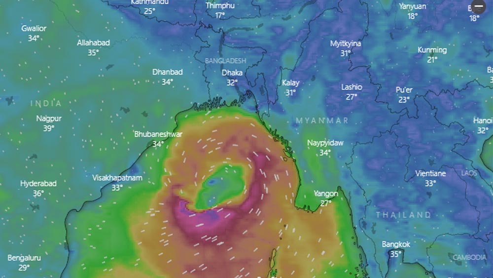বুধবার সাগর আর পারাদ্বীপের মাঝামাঝি আছড়াতে পারে অতি শক্তিশালী ঘূর্ণিঝড় ইয়াস