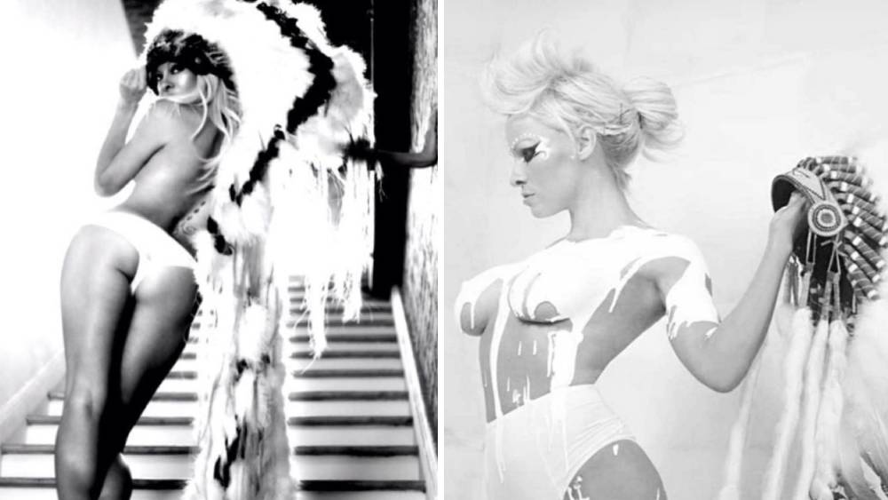 পামেলা অ্যান্ডারসন: আমেরিকার আদি বাসিন্দাদের সাজে হ্যালোউইনে সেজেছিলেন পামেলা। তাঁর এই সাজ নিয়ে ব্যাপক বিতর্ক হয়। আমেরিকার আদি বাসিন্দাদের সংগঠনের তরফে আপত্তি জানানো হয়।