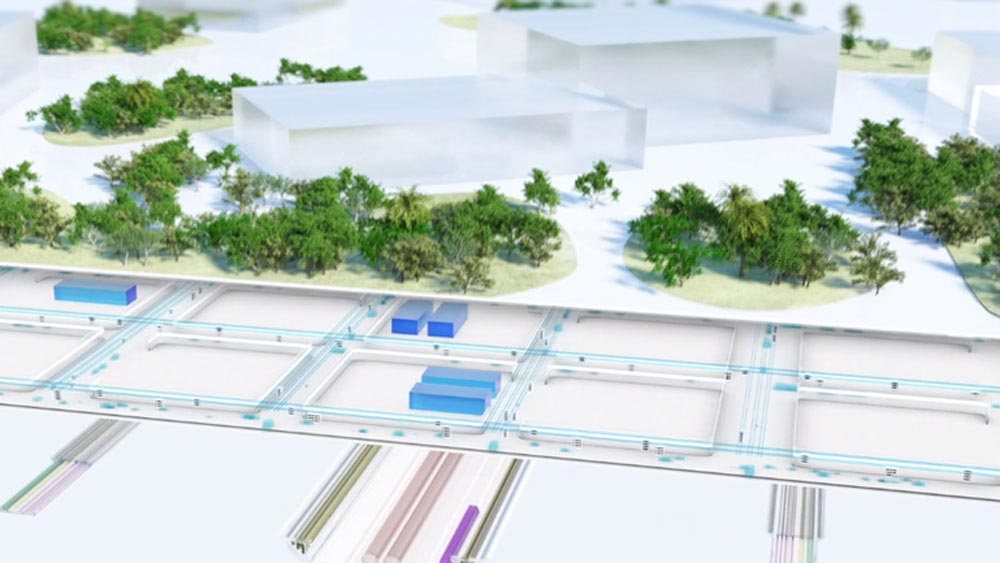 পাহাড়-জঙ্গল কেটে তৈরি হচ্ছে এই দীর্ঘ লম্বা শহর, যত সম্ভব প্রাকৃতিক সম্পদের ক্ষতি কম করার জন্যই তিনটি স্তরে ভাগ করা হয়েছে শহরটিকে। যাতে কম সংখ্যক গাছ-পাহাড় কাটা যায়।