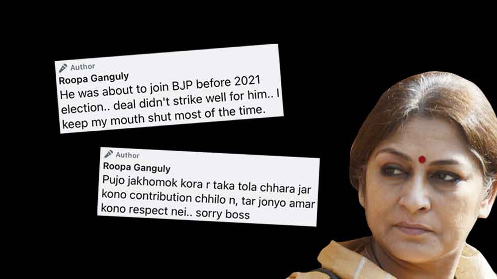 রূপার মন্তব্য বাক্সের অংশ বিশেষ।
