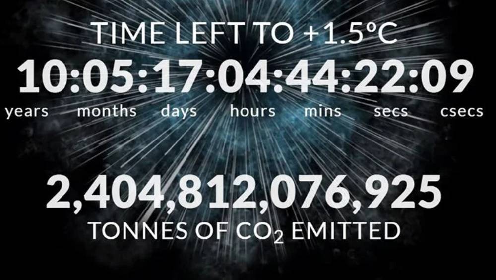 এই সেই জলবায়ু ঘড়ি যা প্রতি মুহূর্তে জানিয়ে চলেছে বাতাসে বিষের পরিমাণ। ছবি সৌজন্যে- গ্রোবাল কার্বন প্রোজেক্ট।