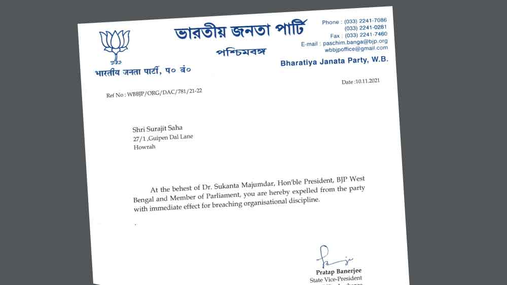 বহিষ্কারের নির্দেশ।
