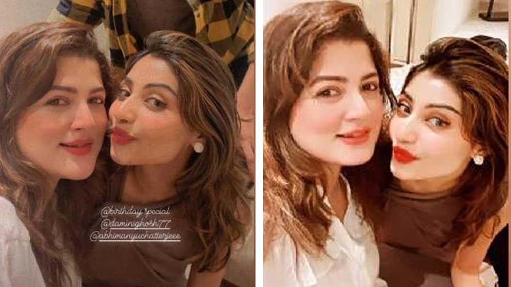 অভিমন্যুর সম্পর্ক নিয়েও অবগত নায়িকা। সময় কাটান ছেলের প্রেমিকার সঙ্গেও। দিন কয়েক আগেই ছেলের সঙ্গে পালন করেছেন দামিনীর জন্মদিন।  সব বিতর্ক, কটাক্ষ পেরিয়ে পরিবার আর মনের মানুষকে নিয়েই মজে শ্রাবন্তী।