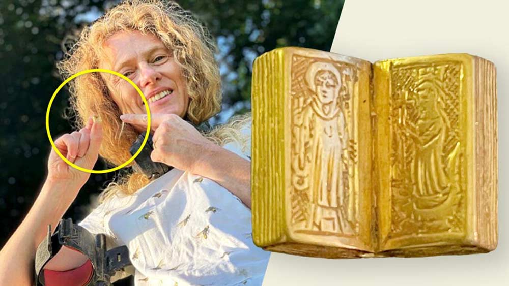 যার দৈর্ঘ্য দেড় সেন্টিমিটার, ওজন মাত্র পাঁচ গ্রাম। ২৪ ক্যারটের সোনা ব্যবহার করা হয়েছিল তাতে, জানান বাফি।