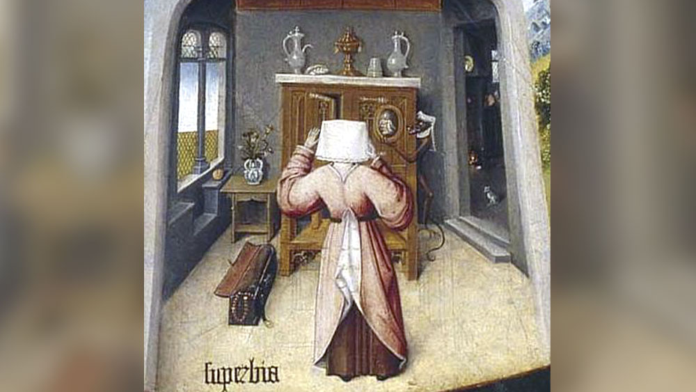 খ্রিস্টীয় ধারণায় সপ্তম পাপটি হল ‘গর্ব’। (সঙ্গের ছবিটি হ্বেরোনিমাস বোশের আঁকা ‘প্রাইড’)