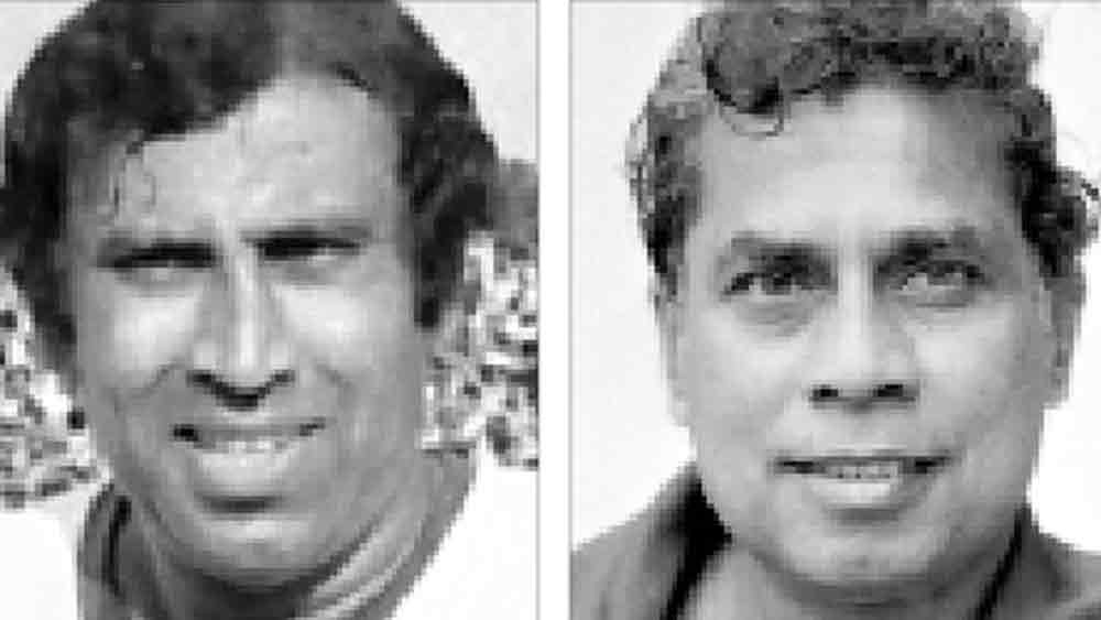 দুই বিখ্যাত কোচ অমল দত্ত এবং পি কে বন্দ্যোপাধ্যায়।
