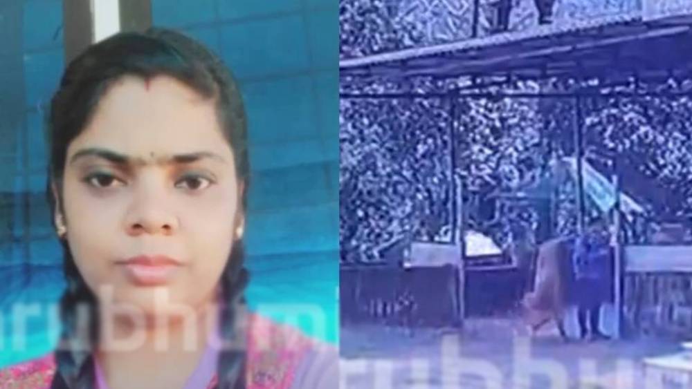 শিবা। বাঁদিকে, হামলার মুহূর্তে গির্জা চত্বরের সিসিটিভি ফুটেজ।  