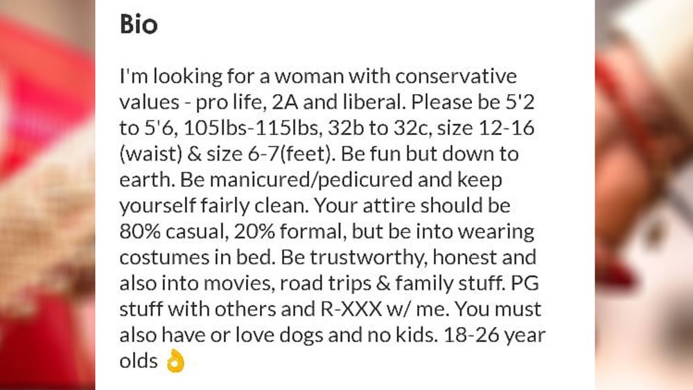 বিয়ের জন্য দেওয়া বিজ্ঞাপনে বিচিত্র চাহিদা প্রায়শই দৃষ্টি আকর্ষণ করে। কখনও সুন্দরী, ফর্সা কনের খোঁজ, তো কখনও মোটা মাইনের পাত্রের আবদার। কিন্তু এ সব কিছুকেই ছাপিয়ে গিয়েছে সম্প্রতি প্রকাশ্যে আসা একটি বিয়ের বিজ্ঞাপন। সেখানে হবু কনের জন্য অন্তর্বাসের পরিমাপ এবং কোমরের মাপও উল্লেখ করে দিয়েছেন এক ব্যক্তি! যা দেখে চোখ কপালে অনেকের! ঝড়ের বেগে ভাইরাল হয়েছে সে ছবি। তবে এই প্রথম নয়, এমন অদ্ভুত চাহিদা নিয়ে বিয়ের বিজ্ঞাপন আগেও প্রকাশ্যে এসেছে।