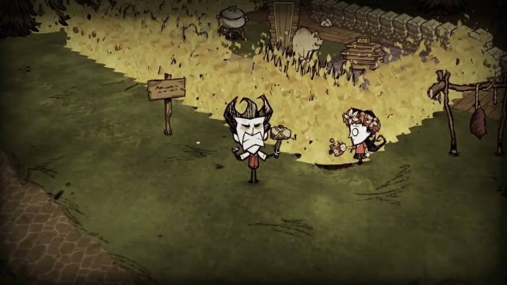 ডোন্ট স্টার্ভ টুগেদার: জনমানবহীন, রসদহীন দুনিয়া। তার মধ্যে একসঙ্গে বাঁচতে হবে দু’জনে। বানাতে হবে অনেক কিছু। ভিডিয়ো গেমের পর্দাতে তো বটেই পর্দার বাইরেও দু’জনের সম্পর্ক মজবুত করতে পারে এই গেম।