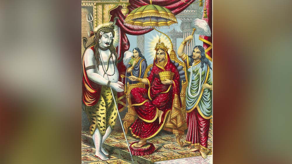 শশিভূষণ তাঁর গবেষণায় দেখিয়েছেন, কী আশ্চর্য ভাবে দেবী তিলে তিলে বাঙালির ঘরের মেয়ে হয়ে গিয়েছেন। মনে রাখা দরকার দেবীর আর এক রূপ হল অন্নপূর্ণা। এখানে একই সঙ্গে কৃষি অনুষঙ্গের মাতৃকা আর বাড়ির অন্নদাত্রী যেন একাকার। সেই সঙ্গে ‘ভিখারি’ শিবকে নিয়েও ভাবতে হবে। এই শিব যেন প্রকৃত অর্থেই এক আত্মমগ্ন ব্যক্তিত্ব। তিনি যে সাধকের পরম অন্বিষ্ট, এ কথা বলতে গিয়ে কবিরা বার বার তাঁকে নামিয়ে এনেছেন ‘ভোলানাথ’-এর চেহারায়। তিনি যেন নিজেকেই চেনেন না।