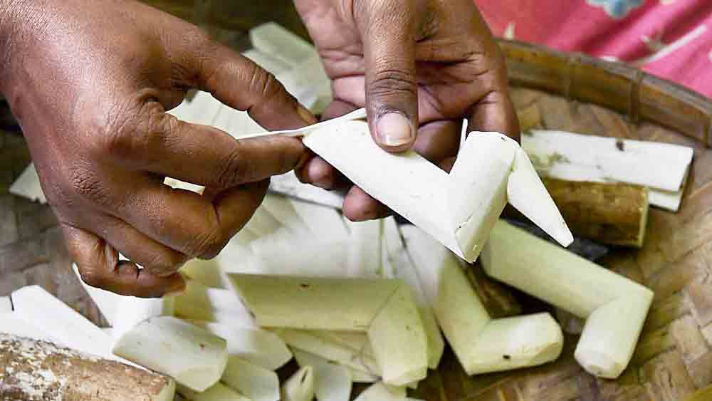 শোলার পাখি তৈরি করা।