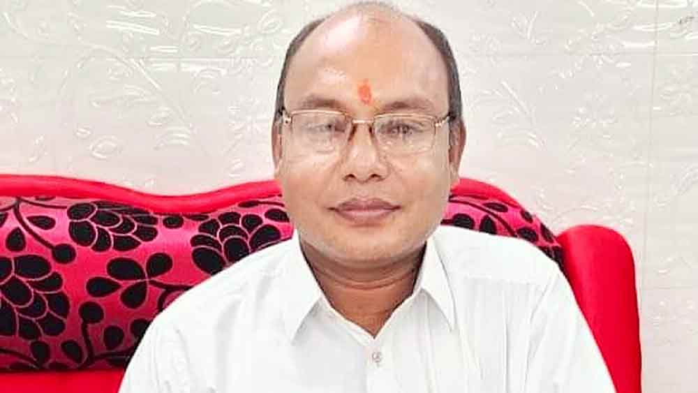 বিজেপি প্রার্থী নিরঞ্জন বিশ্বাস। 