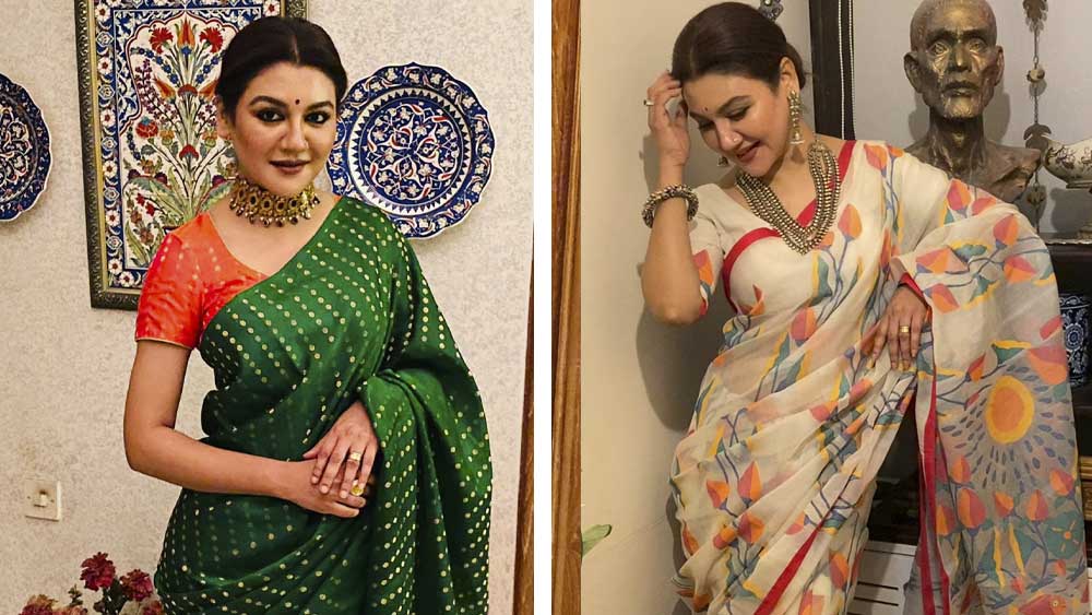 পুজোয় জয়ার প্রিয় খাবার কী? হেসে কুটিপাটি জয়া। বললেন, “আমার সব খাবারই ভাল লাগে। যে দিন যে বন্ধুর বাড়িতে ভালমন্দ রান্না হবে, সে দিন সেখানে চলে যাব।”