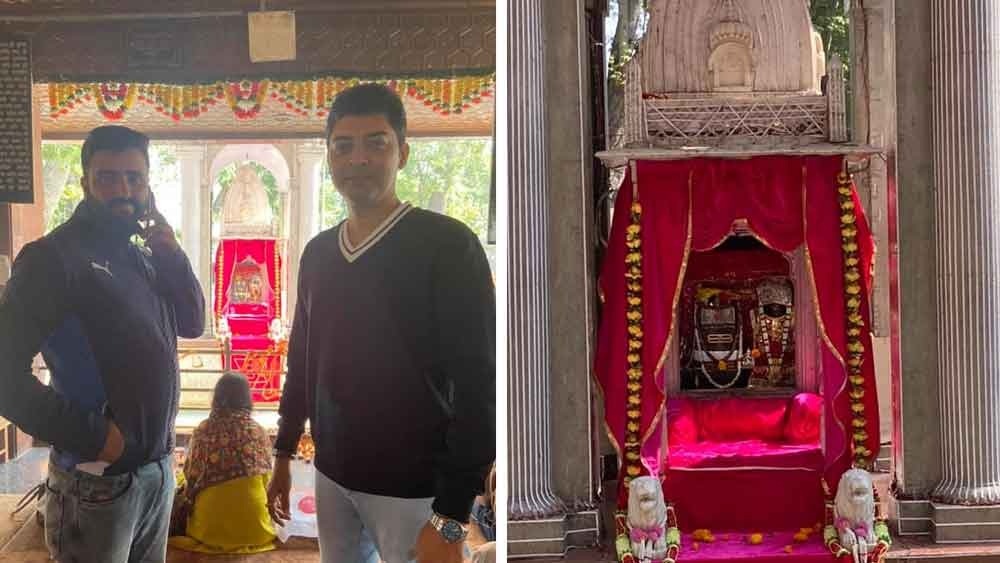 রিয়ানকে সঙ্গে ক্ষীর ভবানী মন্দিরে গিয়েছিলেন ভাস্বর।