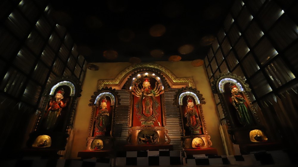 তেলেঙ্গাবাগানের দুর্গা প্রতিমা।