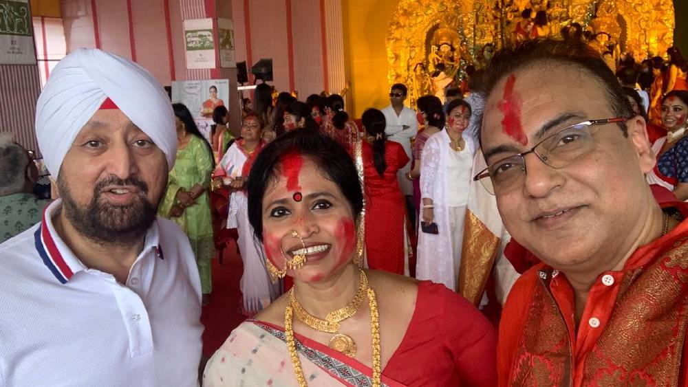 সিঁদুর-খেলায় অংশ নিয়েছিলেন পরিচালক অরিন্দম শীলও।