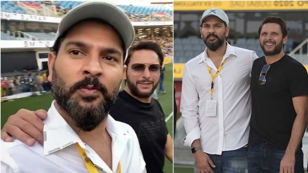 ২০২০ সালের মার্চে শাহিদ আফ্রিদির এনজিও-র পাশে দাঁড়িয়ে সমালোচিত হয়েছিলেন। কোভিড আক্রান্তদের সাহায্য করার জন্য তখন আফ্রিদির সংস্থা কাজ করছিল। কিন্তু এর কিছু দিন পরে প্রধানমন্ত্রী নরেন্দ্র মোদীকে আফ্রিদির অপমান করার ভিডিয়ো ভাইরাল হয়। সেই আফ্রিদির পাশে দাঁড়ানোর জন্য আরও সমালোচনা শুরু হয় যুবরাজের। শেষ পর্যন্ত যুবরাজ পাল্টা টুইট করে জানান, তিনি আর কখনও আফ্রিদিকে সাহায্য করবেন না।