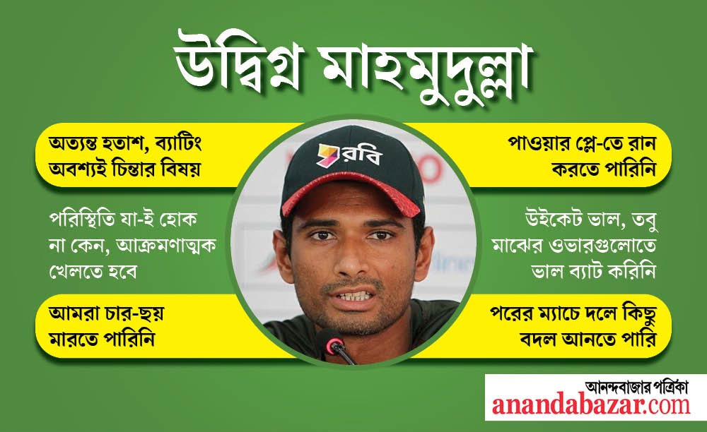 যা বললেন মাহমুদুল্লা