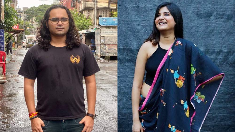 পরিচালক সানি রায় এবং অভিনেত্রী রূপসা চট্টোপাধ্যায়।