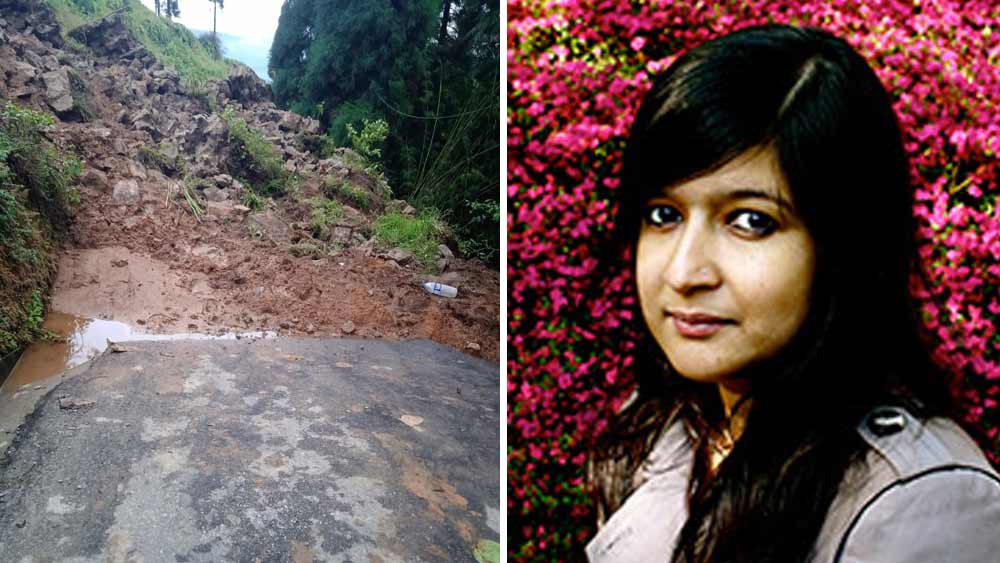 গাড়ি উল্টে বন্ধ পথ, টর্চের আলোয় পাকদণ্ডী পেরোনো, দুর্যোগের পাহাড়ে সাহানা বাজপেয়ী