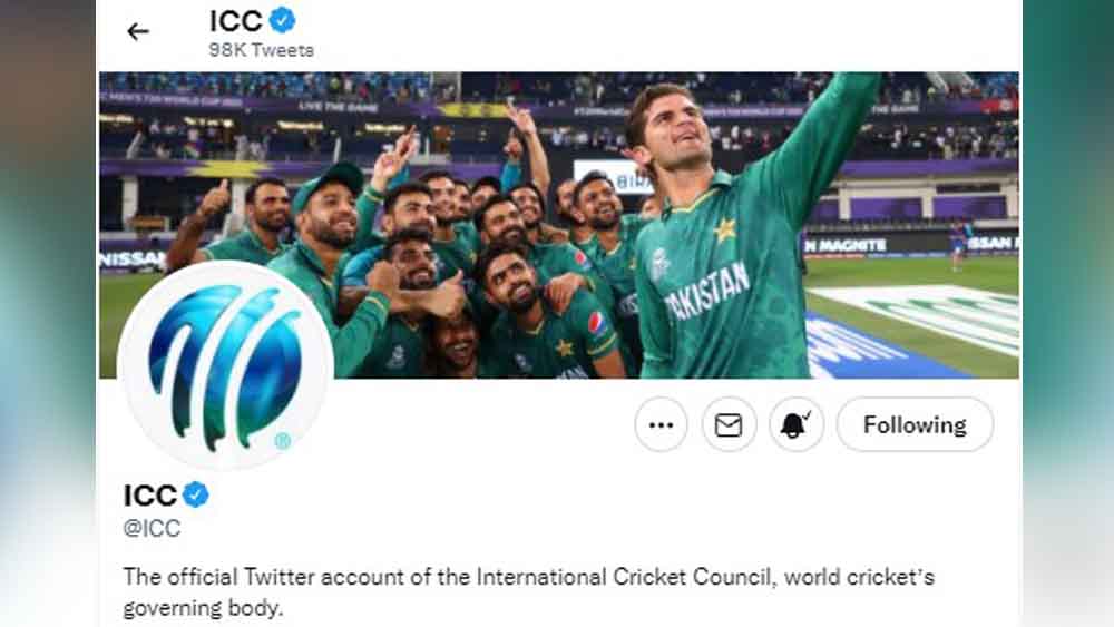 আইসিসি-র টুইটার থেকে।