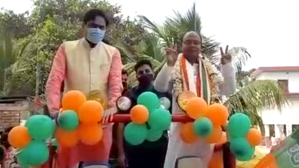 বিজেপি-র প্রার্থী নিরঞ্জন বিশ্বাসের দাবি, শান্তিপুর জয়ের দিবাস্বপ্ন দেখছে তৃণমূল।