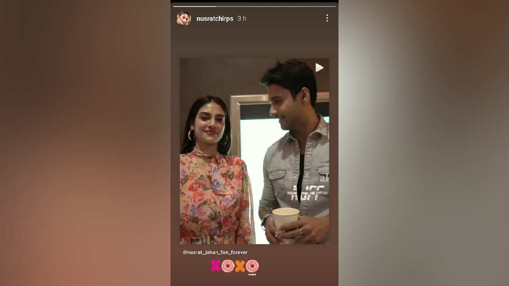 নুসরতের ইনস্টাগ্রাম স্টোরি।