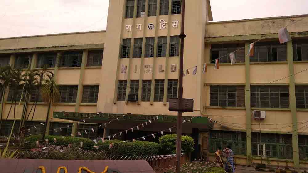 Protest against shifting of NILDD head quarters from Kolkata