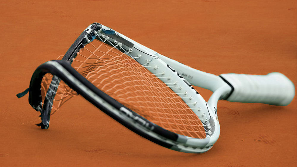 The players who broke tennis racquets in their career dgtl