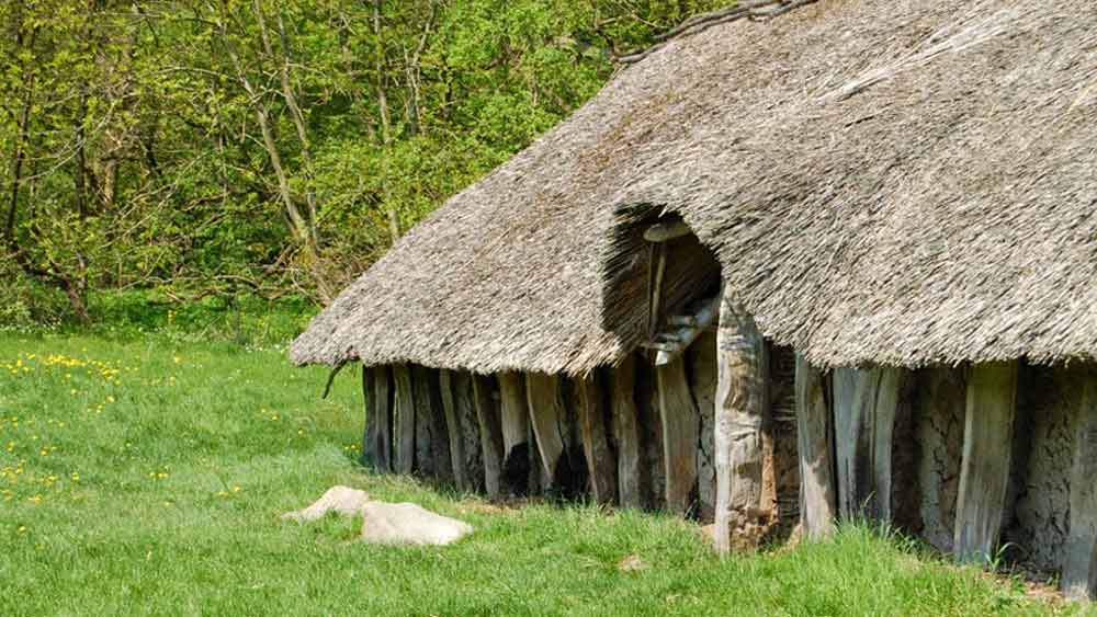 কেন এ রকম ভাবে বাড়িগুলি বানানো হয়েছিল, তার কারণ অনুসন্ধান করতে গিয়ে নানা মতবাদ সামনে উঠে এসেছে। গবেষকরা অনুমান করেছিলেন, ডান দিক দিয়ে জোরে বয়ে আসা হাওয়ার গতি থেকে বাঁচতেই এ ভাবে সামান্য বাঁ দিক ঘেঁষে বানানো হয়েছিল বাড়িগুলি।