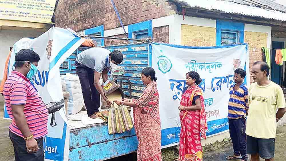 During Puja Duare Ration pilot project will be continued for eight days,  said the food department Dgtl - Anandabazar