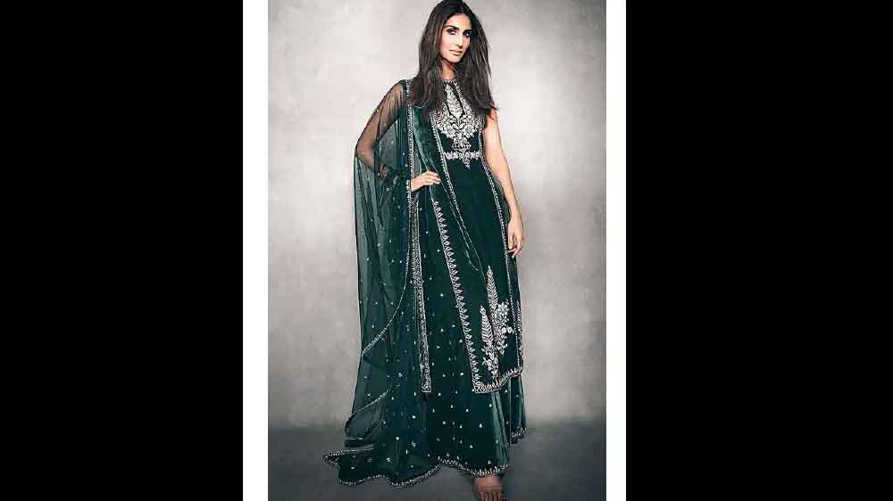 অনিতা ডোংরের পোশাকে বাণী কপূর। 