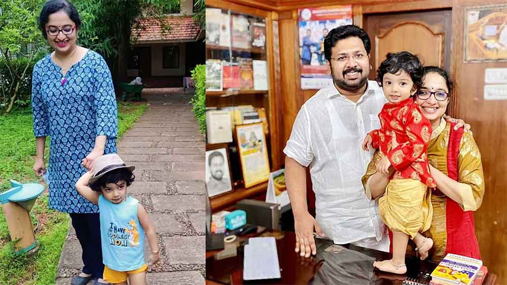 ঘটনাচক্রে, কেরল বিধানসভার প্রাক্তন স্পিকার তথা এককালের মন্ত্রী জি কার্তিকেয়নের ছেলেকে বিয়ের পর ওই রাজ্যের প্রথম বিধায়ক-আমলা দম্পতি হন তাঁরা। ২০১৯ সালে তাঁদের একটি পুত্রসন্তান হয়।