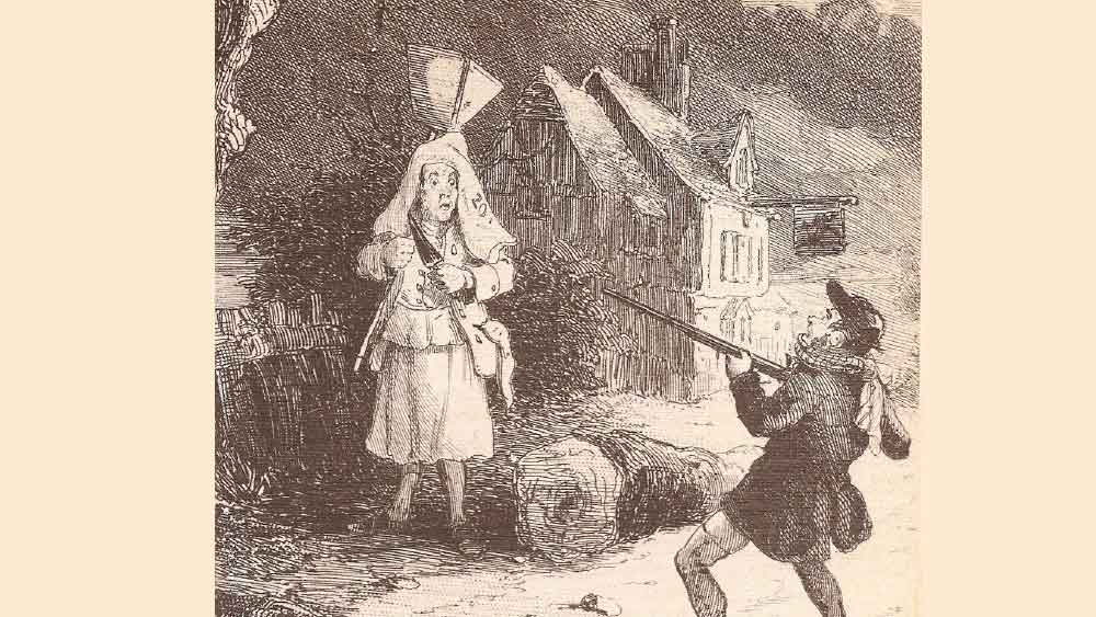 পরে দেখা যায়, স্মিথ যাঁকে ‘ভূত’ ভেবে গুলি চালিয়েছিলেন তিনি আদতে এক জন মানুষ। নাম টমাস মিলউড। পেশায় তিনি এক জন রাজমিস্ত্রি। কর্মসূত্রে বাইরে থাকতেন। 