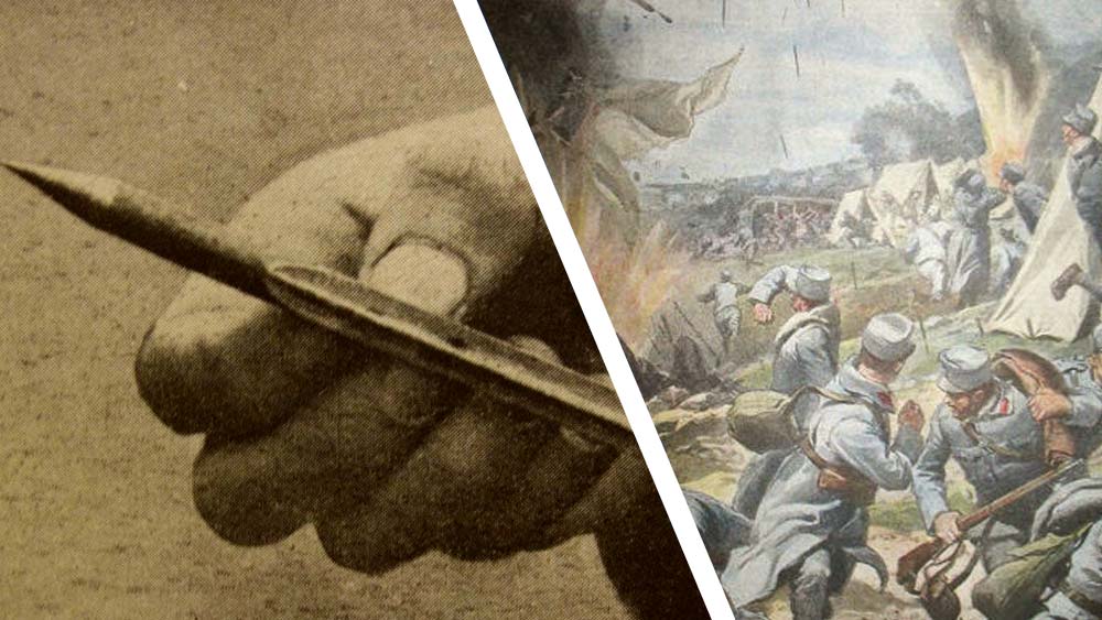 যুদ্ধে এই ধরনের অস্ত্র ব্যবহারে নিষিদ্ধ করার দাবি ওঠে কারণ এই ধরনের অস্ত্র লক্ষ্যের বাইরে অন্য কাউকে আঘাত করত। কতকটা ছররা গুলির মতো।