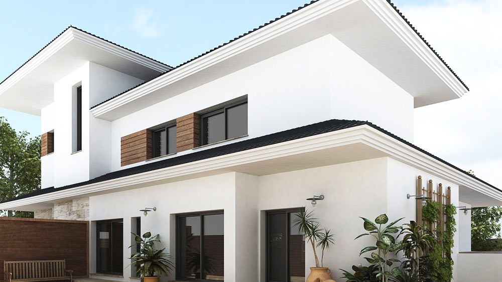 সাদা রং সবচেয়ে বেশি রোদ প্রতিরোধ করে। তাই ছাদ ও বাইরের দেওয়াল সাদা বা হাল্কা রঙে রাঙাতে পারেন।