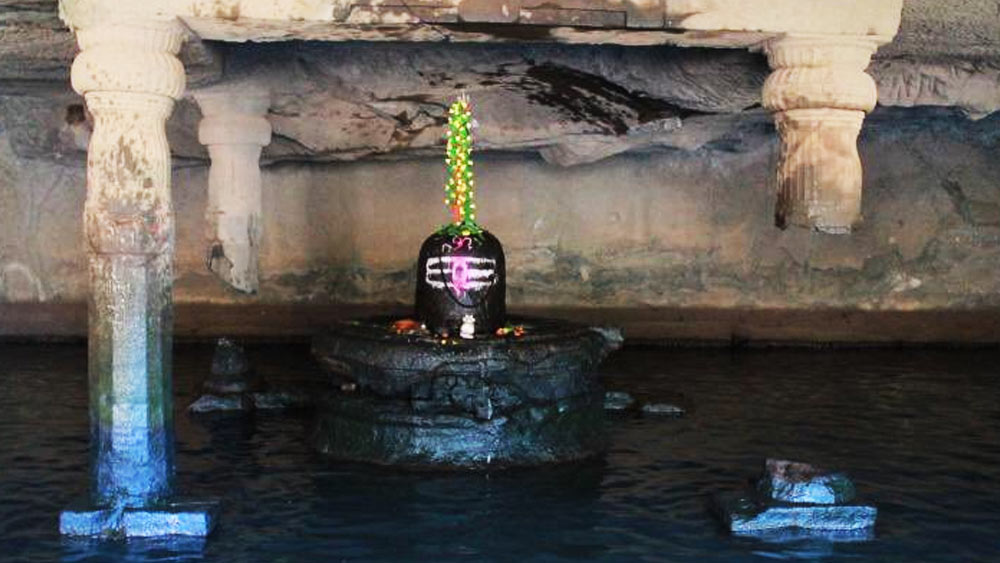 কেদারেশ্বর গুহা হরিশচন্দ্রেশ্বর মন্দিরের ডান দিকে অবস্থিত। এই গুহাটিতেও বরফ-ঠান্ডা জলের মাঝখানে রয়েছে পাঁচ ফুট লম্বা শিবলিঙ্গ। জল প্রায় কোমর সমান উঁচু। অতি ঠান্ডা জলের জন্য শিবলিঙ্গের কাছে যাওয়াও বেশ কঠিন।